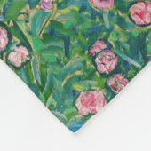 グスタフクリムトイタリアンガーデンランドスケープ フリースブランケット (角)