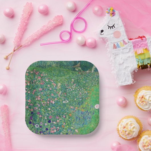 グスタフクリムトイタリアンガーデンランドスケープ ペーパープレート (パーティー)