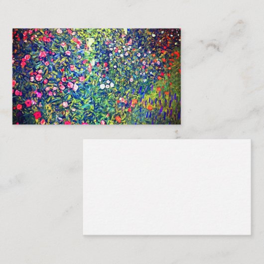 グスタフクリムトイタリアンガーデン エンクロージャーカード (正面/裏面)