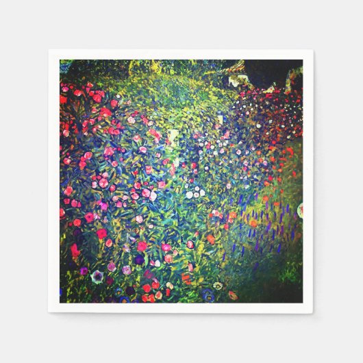 グスタフクリムトイタリアンガーデン スタンダードカクテルナプキン (正面)