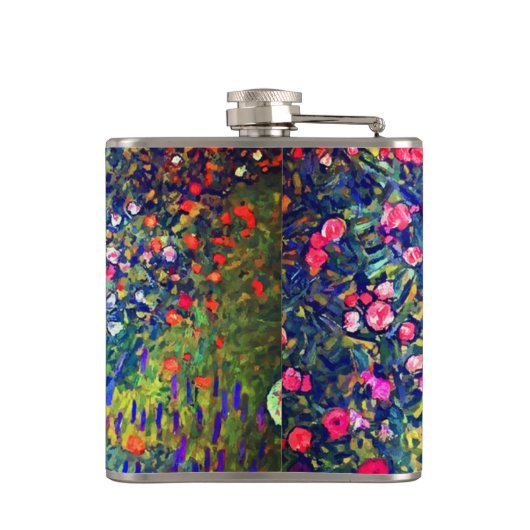 グスタフクリムトイタリアンガーデン フラスク (裏面)