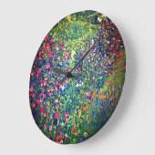 グスタフクリムトイタリアンガーデン ラージ壁時計 (傾斜)