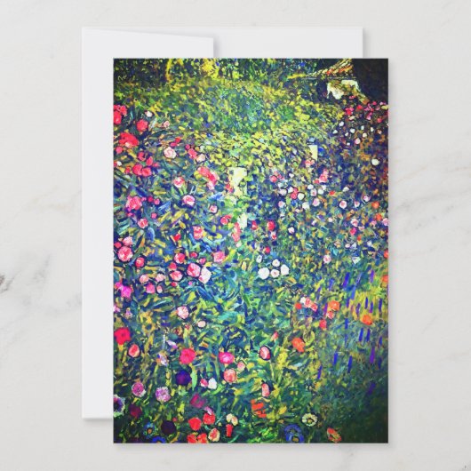 グスタフクリムトイタリアンガーデン 案内状 (正面)