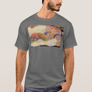 グスタフクリムトウォーターセルパンIIワッセルシュランゲンII Tシャツ