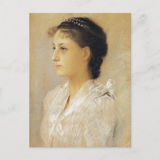 グスタフクリムトエミリーフロージポストカード ポストカード (正面)