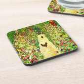 グスタフクリムトガーデンとニワトリ コースター (左側)