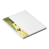 グスタフクリムトガーデンとニワトリ ノートパッド (アングル)