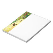 グスタフクリムトガーデンとニワトリ ノートパッド (回転)