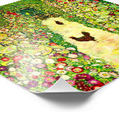 グスタフクリムトガーデンとニワトリ フォトプリント (角)