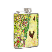 グスタフクリムトガーデンとニワトリ フラスク (右)