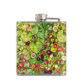 グスタフクリムトガーデンとニワトリ フラスク (裏面)