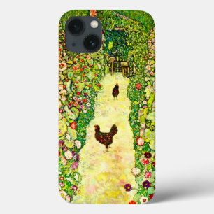 グスタフクリムトガーデンとニワトリ iPhone 13ケース