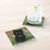 グスタフクリムトキッテン ガラスコースター (アングル)