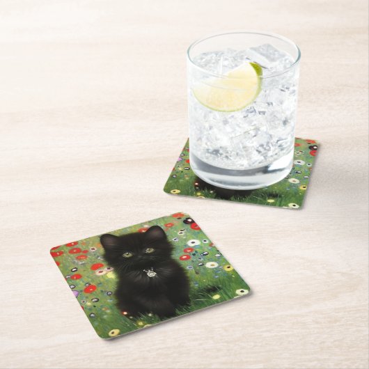 グスタフクリムトキッテン スクエアペーパーコースター (インサイチュ)