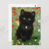 グスタフクリムトキッテン ポストカード (正面/裏面)