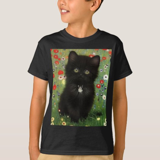 グスタフクリムトキッテン Tシャツ (正面)