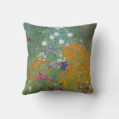 グスタフクリムトコテージガーデンヴィンテージ装飾用クッション クッション (裏面)