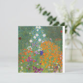 グスタフクリムトコテージガーデン絵画ズフラットカード (スタンド正面)