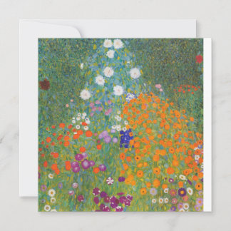 グスタフクリムトコテージガーデン絵画ズフラットカード