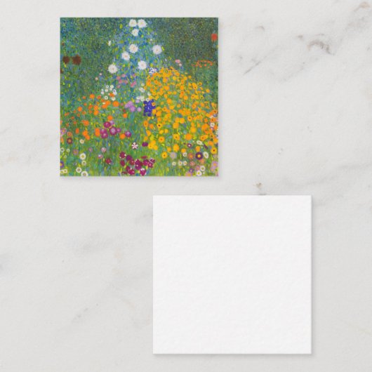 グスタフクリムトコテージガーデン スクエア名刺 (正面/裏面)