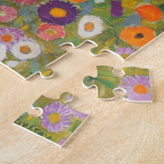 グスタフクリムトコテージガーデン（バウアーンガーテン） 1907 ジグソーパズル (側面)