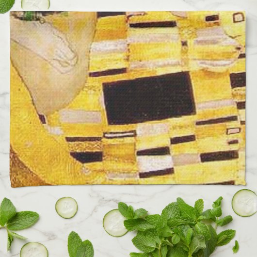 グスタフクリムトザキスクラシック絵画ズ キッチンタオル (折り畳み)