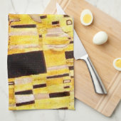 グスタフクリムトザキスクラシック絵画ズ キッチンタオル (四つ折り)