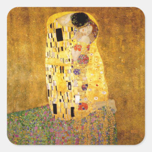 グスタフクリムトザキスクラシック絵画ズ スクエアシール