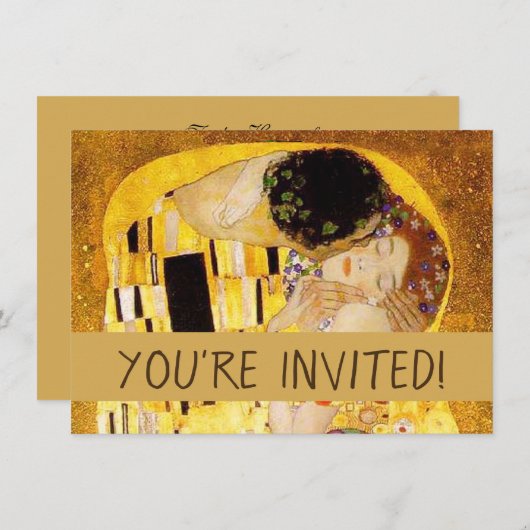 グスタフクリムトザキスクラシック絵画ズ 招待状 (正面/裏面)