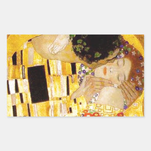 グスタフクリムトザキスクラシック絵画ズ 長方形シール
