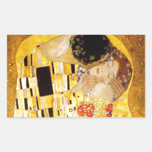 グスタフクリムトザキスクラシック絵画ズ 長方形シール