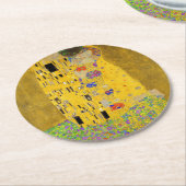 グスタフクリムトザキスザズレ ラウンドペーパーコースター (アングル)