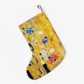 グスタフクリムトザキスヴィンテージ絵画アールヌーボー スモールクリスマスストッキング (裏面 (吊り時))