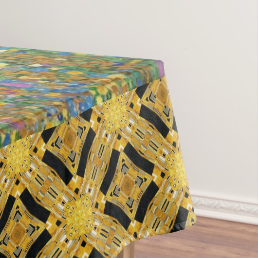グスタフクリムトザキスヴィンテージ絵画アールヌーボー テーブルクロス (インサイチュ)