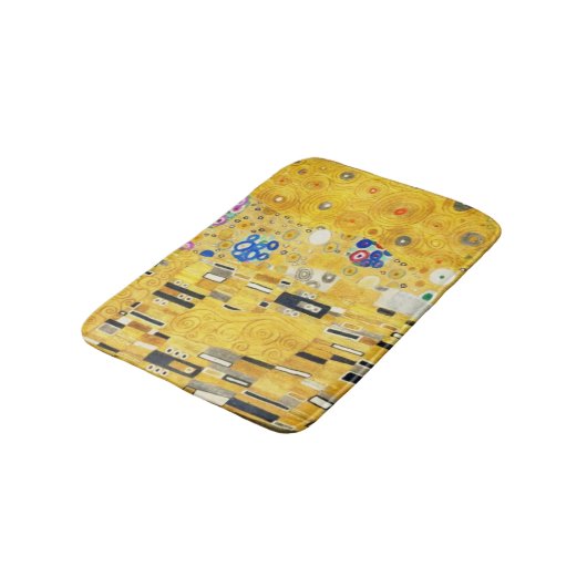 グスタフクリムトザキスヴィンテージ絵画アールヌーボー バスマット (アングル)