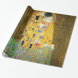 グスタフクリムトザキスヴィンテージ絵画アールヌーボー ラッピングペーパー