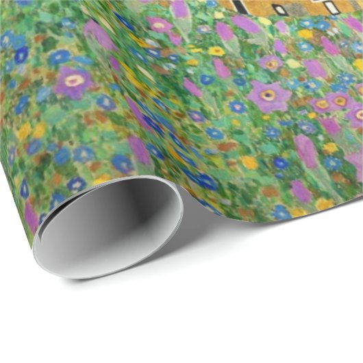 グスタフクリムトザキスヴィンテージ絵画アールヌーボー ラッピングペーパー (ロールコーナー)
