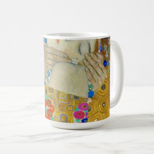 グスタフクリムトザキス顔詳細絵画ズ コーヒーマグカップ (正面右)