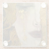 グスタフクリムトザゴールデンティアコースター ガラスコースター (裏面)