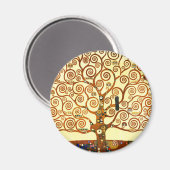 グスタフクリムトザツリーオブライフファインアート マグネット (正面/裏面)