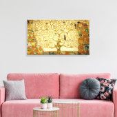 グスタフクリムトザツリーオブライフヴィンテージアールヌーボー キャンバスプリント (インサイチュ (リビング))