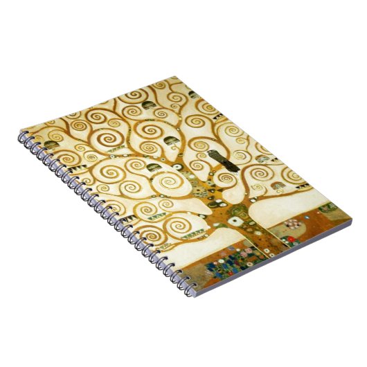 グスタフクリムトザツリーオブライフヴィンテージアールヌーボー ノートブック (右側)