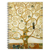グスタフクリムトザツリーオブライフヴィンテージアールヌーボー ノートブック (正面)