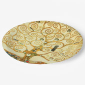 グスタフクリムトザツリーオブライフヴィンテージアールヌーボー ペーパープレート (アングル)