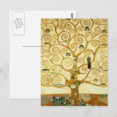 グスタフクリムトザツリーオブライフヴィンテージアールヌーボー ポストカード (正面/裏面)