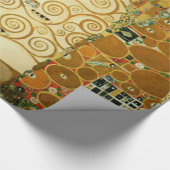グスタフクリムトザツリーオブライフヴィンテージアールヌーボー ラッピングペーパー (角)
