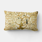 グスタフクリムトザツリーオブライフヴィンテージアールヌーボー ランバークッション (裏面)