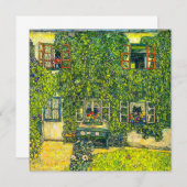 グスタフクリムトザハウスオブグアルダボシ 招待状 (正面/裏面)