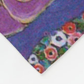 グスタフクリムトザヴァージン フリースブランケット (角)