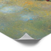 グスタフクリムトスタイルの猫,アールヌーボー ポスター (角)